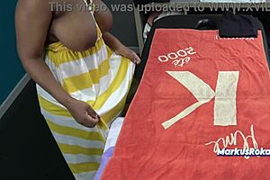 Husband, why'd you send me to this black masseur with oiled huge boobs?