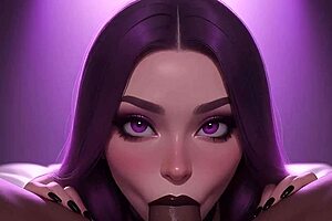 Cute Gothic Girl Invites Cum In Mouth Loving BBC POV Experience