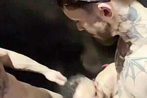 Brazilian Bodybuilder Slut Swallows Cum After Anal Creampie In Nightclub Bathroom