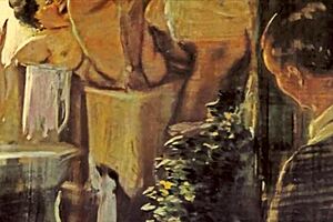 An old vintage erotic illustration unfolds a hidden sensual story