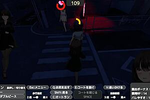 Sereka Exposes in Naked Coat Publicly in Hentai