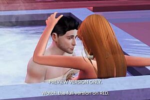 Hot tub romance - 3d hentai - preview version. Oh, it's so naughty in the jacuzzi!