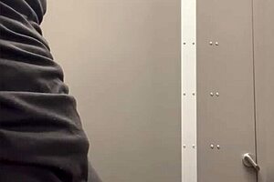 Feeling Wild in Home Depot Bathroom Jerkoff Session, So Risky!