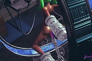 Smash into 3D Yaoi Femboy Ash on a Wild Sex Machine Ride