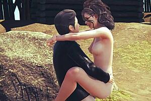 In this 3D animation, a huge monster cock fucks in nature, leading to massive cum.