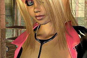 3D Nurse In Latex Heels Teases Patient