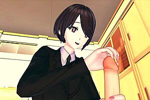 Female Boss Dominates Employee Training in Wild 3D Hentai 85 Asian Action