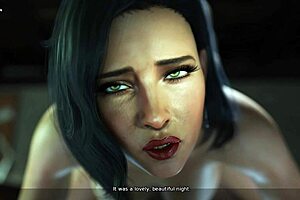 in this 3d hentai, the hot fat milf with huge tits blows me while cheating on her date.