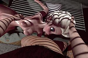 steamy cartoon with elza l in uncensored 3d sfm hentai.