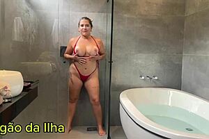 my rabuda wife wanted creampie in pussy and got two cocks