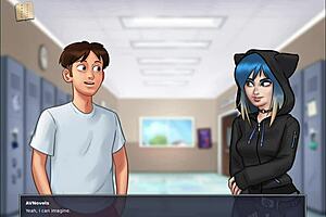 Exploring the latest episode of Summertime Saga with blonde characters