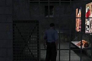 pandy escapes prison in cartoon anime hentai with interracial black boobs and tits