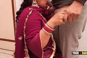 Man, Punjabi bhabhi craves Bihari's dick in her pussy while he's pissing in the bathroom!