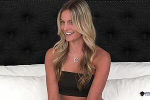 new to porn blonde gets face fucked by two big cocks