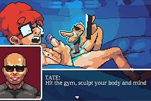 muscular girl suck my cock after gym