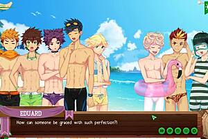 The start of the beach episode in Camp Buddy, Yoichi route, part 09