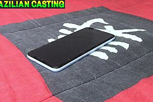 After the party, brunette latina colleague offers big pussy and ass despite tiredness