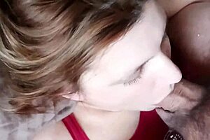 deepthroat and cumshot compilation with wife on her knees