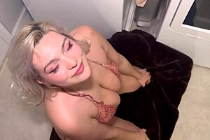 risky raw sex with stepsister in the laundry room - pov