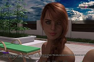 my dorm 4 - pool games with stepsis and her pals get wild