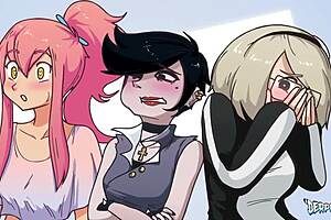 Stuffy bunny party sex with big cocks in anime group