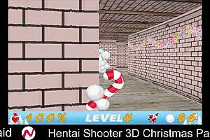 hentai shooter 3d christmas party with big tits and comedy