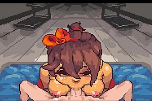 muscular girl suck my cock after gym