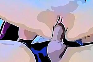 cartoon - meteflix terminou com rola grossa na buceta apertada, hein?