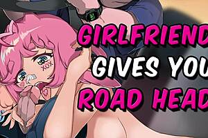 hey, sucking your cock while you drive in this roleplay asmr?