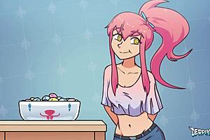 Stuffy bunny party sex with big cocks in anime group