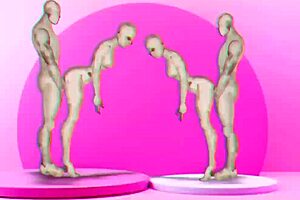 Twins intensely fucking girls in hentai style