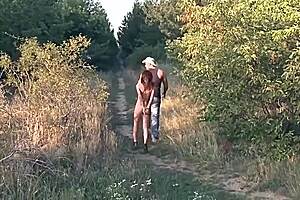 Captured damsels endure bdsm bondage and sex in the forest