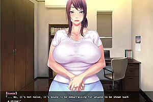 anime housewife shizuka gives blowjob in doggystyle creampie scene