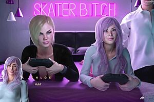 two perfect asses vs huge white cock in apocalust