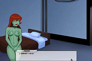 Rough leash training on asian brunette in dc comics hentai