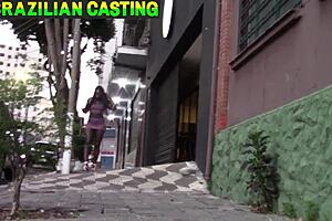 After the party, brunette latina colleague offers big pussy and ass despite tiredness