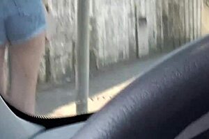 Risking public handjob while asking stranger for directions