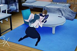 Nobara and Maki Engage in Lesbian Sex in Jujutsu Hentai