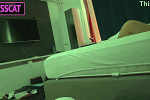 s1e1 step mom shares hotel room with one bed, so step son fucks her tight pussy till facial surprise