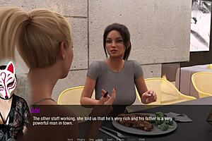 Kate 3 in cosplay blowjob with big tits in 3d cartoon hentai game