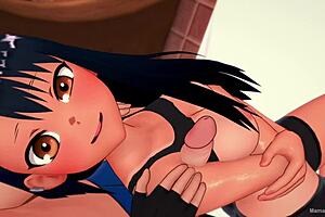 Nagatoro gets hot after sports in adult hentai version