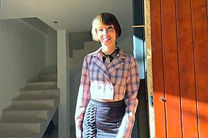 she whispers, 'it's my first time with anal'