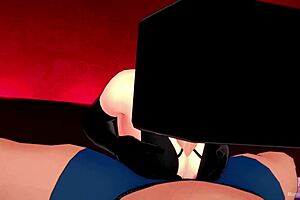 La Novia Esta Muy Caliente Viste Medias De Red Y Mascara De Enderman Lista Para Follar Antes De Dormir Hentai 3d Minecraft