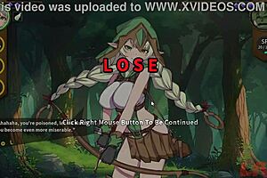 Anime hentai game where elves get impregnated in detailed impregnation scenes part three