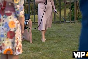 Masked Bride Shows Shaved Pussy At Public Wedding