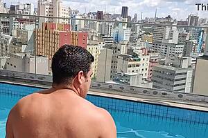 Yuri Gaucho Spends Relaxing Summer Day at Pool