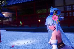 Konosuba Aqua's hentai adventures feature intense cartoon anime scenes