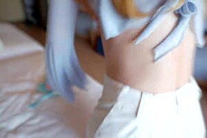 blonde girl threatens stepbrother with girlfriend secret