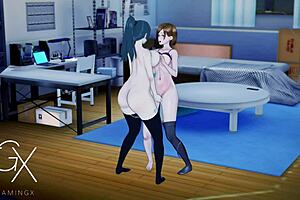 Nobara and Maki Engage in Lesbian Sex in Jujutsu Hentai