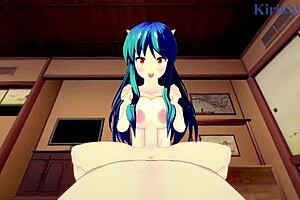 lum from urusei yatsura gets intense sex and creampie in 2022 hentai